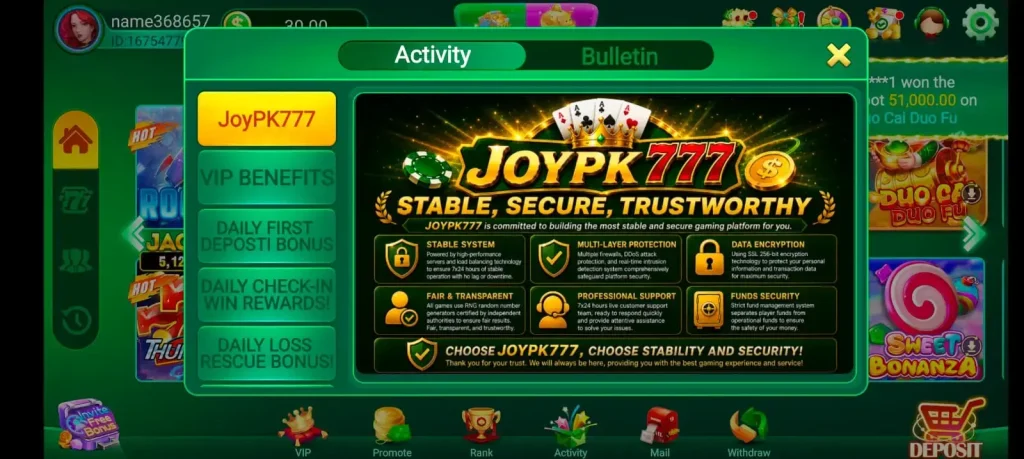 JOYPK777 Game APK